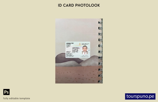 listo para imprimir plantilla frontal de aspecto fotográfico de versión de tar 2
